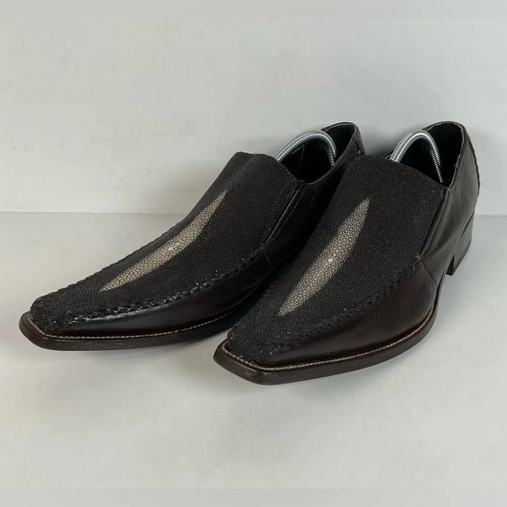 Stingray Mule Clogs | Western | Exotic | Dark Brown | Men’s 9